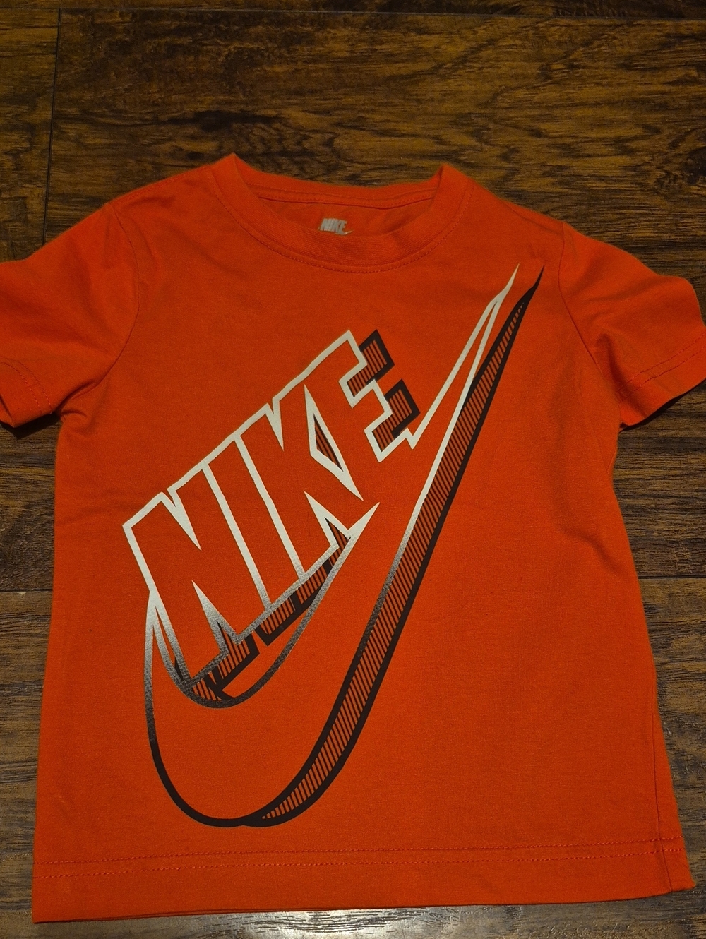 Nike Kids' Orange Graphic Logo Tee